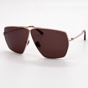 NEW TOM FORD SUNGLASSES TF1185 28E GOLD UNISEX EYEWEAR FT1185 28E